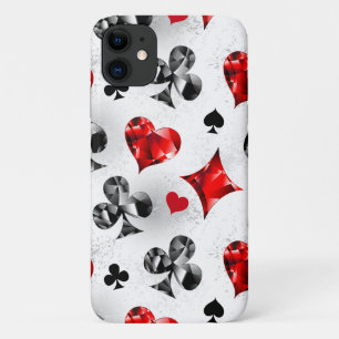 トランプのポーカー選手ギャンブラー遊のカードがラスベガスに似合う iPhone 11 ケース