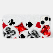 トランプのポーカー選手ギャンブラー遊のカードがラスベガスに似合う Case-Mate iPhoneケース (裏面 (横))