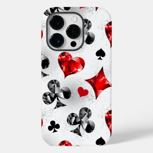 トランプのポーカー選手ギャンブラー遊のカードがラスベガスに似合う Case-Mate iPhoneケース (裏面)
