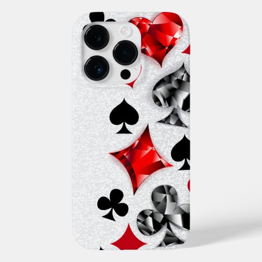 トランプのポーカー選手ギャンブラー遊のカードがラスベガスに似合う Case-Mate iPhoneケース (裏面)