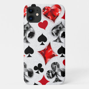 トランプのポーカー選手ギャンブラー遊のカードがラスベガスに似合う iPhone 11 ケース