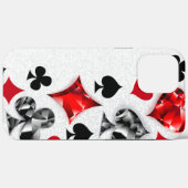 トランプのポーカー選手ギャンブラー遊のカードがラスベガスに似合う Case-Mate iPhoneケース (裏面 (横))