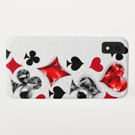 トランプのポーカー選手ギャンブラー遊のカードがラスベガスに似合う Case-Mate iPhoneケース (裏面(横))