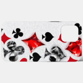 トランプのポーカー選手ギャンブラー遊のカードがラスベガスに似合う Case-Mate iPhoneケース (裏面 (横))