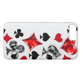 トランプのポーカー選手ギャンブラー遊のカードがラスベガスに似合う Case-Mate iPhoneケース (裏面(横))