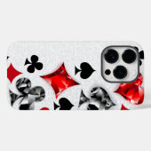 トランプのポーカー選手ギャンブラー遊のカードがラスベガスに似合う Case-Mate iPhoneケース (裏面 (横))