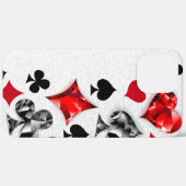 トランプのポーカー選手ギャンブラー遊のカードがラスベガスに似合う Case-Mate iPhoneケース (裏面 (横))