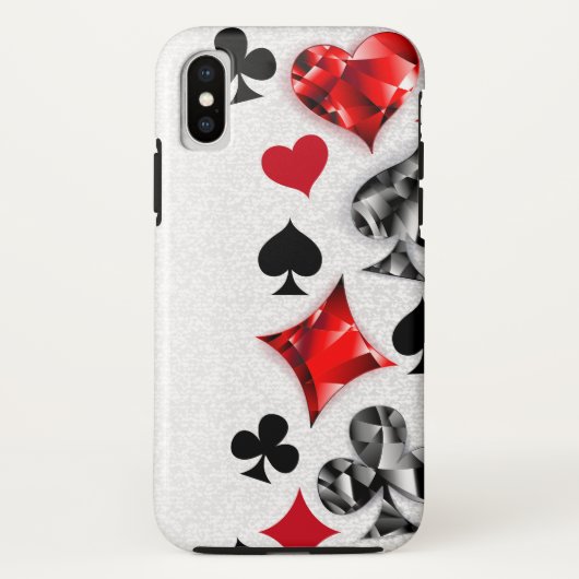 トランプのポーカー選手ギャンブラー遊のカードがラスベガスに似合う Case-Mate iPhoneケース (裏面)