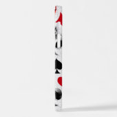 トランプのポーカー選手ギャンブラー遊のカードがラスベガスに似合う iPhoneケース (左側面)