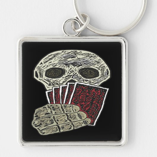 トランプのポーカー選手 キーホルダー (正面)