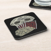 トランプのポーカー選手 コースター (左側)