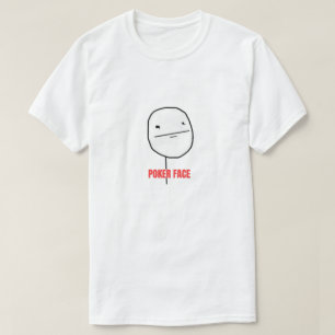 トランプのポーカー顔ミーム Tシャツ