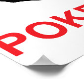 トランプのポーカー顔レイジ顔ミーム ポスター (角)