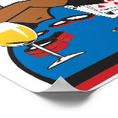 トランプのポーカー顔鹿 ポスター (角)