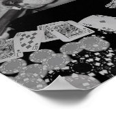 トランプのポーカー顔 ポスター (角)