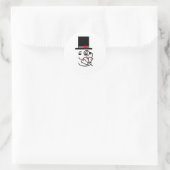 トランプのポーカー顔 ラウンドシール (バッグ)