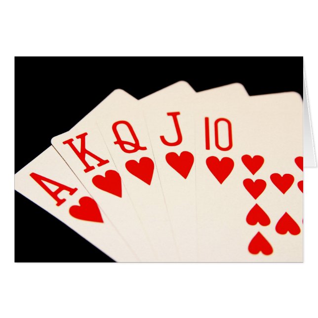 トランプのポーカー (正面横)