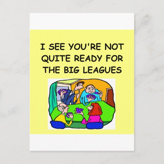 トランプのポーカー1.png ポストカード (正面)