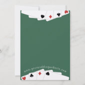 トランプのポーカー/カジノをテーマにした結婚式招待状 招待状 (裏面)