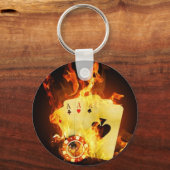 トランプのポーカー キーホルダー (正面)