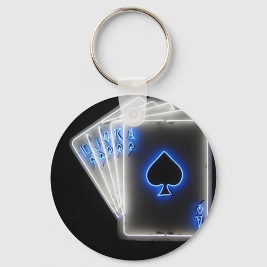 トランプのポーカー キーホルダー (正面)