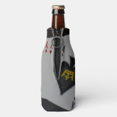 トランプのポーカー、クワッドエイススタッビーホルダー。 ボトルクーラー (ボトル裏面)