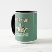 トランプのポーカー:ゲームオーバー マグカップ (正面左)