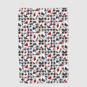 トランプのポーカー ゴルフタオル (正面)