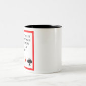 トランプのポーカー ツートーンマグカップ (中央)