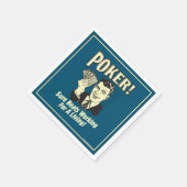 トランプのポーカー:ビートが生計を立てている スタンダードカクテルナプキン (角)