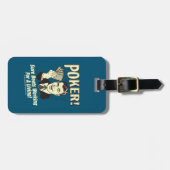 トランプのポーカー:ビートが生計を立てている ラゲッジタグ (正面横)