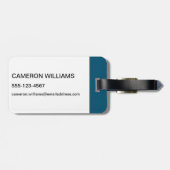 トランプのポーカー:ビートが生計を立てている ラゲッジタグ (裏面横)