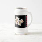 トランプのポーカー ビールジョッキ (正面右)
