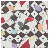 トランプのポーカー ファブリック (クローズアップ)