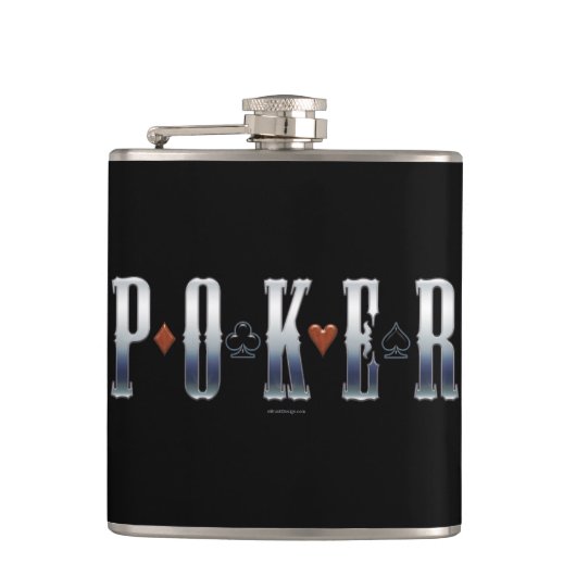 トランプのポーカー フラスク (正面)