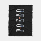 トランプのポーカー フリースブランケット (正面)