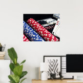 トランプのポーカー ポスター (ホームオフィス)