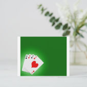 トランプのポーカー ポストカード (スタンド正面)