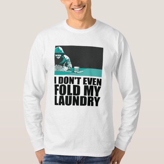 トランプのポーカー – 洗濯物を折らない Tシャツ (正面)