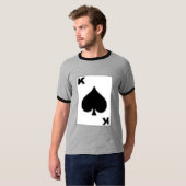 トランプのポーカー-王 Tシャツ (正面フル)