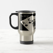 トランプのポーカー-私はすべてです! トラベルマグ (左)