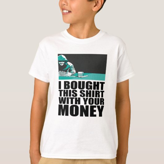 トランプのポーカー-買このシャツは金で Tシャツ (正面)
