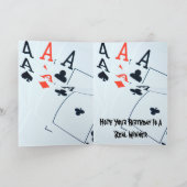 トランプのポーカー_Aces,_Happy Bitday_Greeting_Card カード (内部)