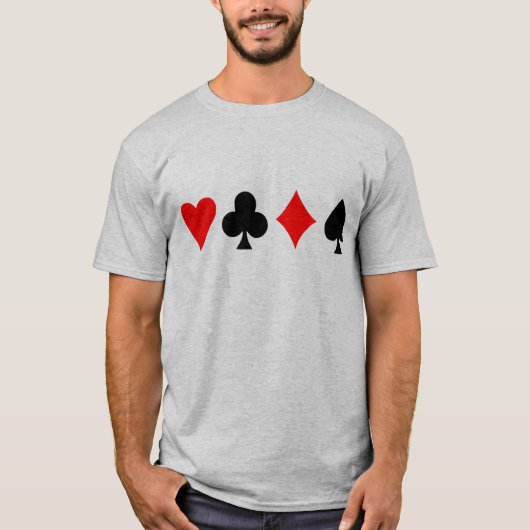 トランプのポーカー Tシャツ (正面)