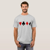 トランプのポーカー Tシャツ (正面フル)