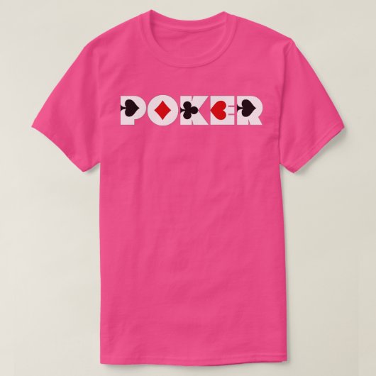 トランプのポーカー Tシャツ (デザイン正面)