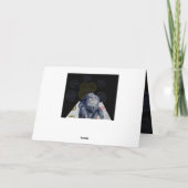 トランプのポーカーChimp Champion 3Dエフェクト誕生日カード カード (裏面)