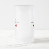 トランプのポーカーIはほとんど彼女のTシャツを知っていません フロストグラスビールジョッキ (中央)