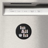 トランプのポーカーIMオールイン,冷蔵庫用マグネット マグネット (インサイチュ (食洗機))