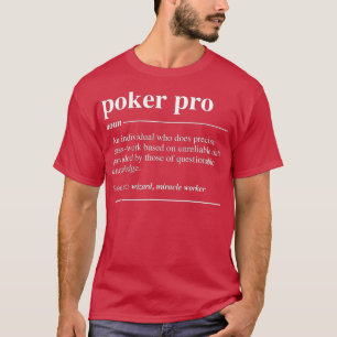 トランプのポーカーPro定義おもしろい名詞 Tシャツ